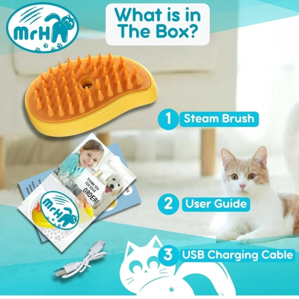 Steam Pet Brush 3 in 1
